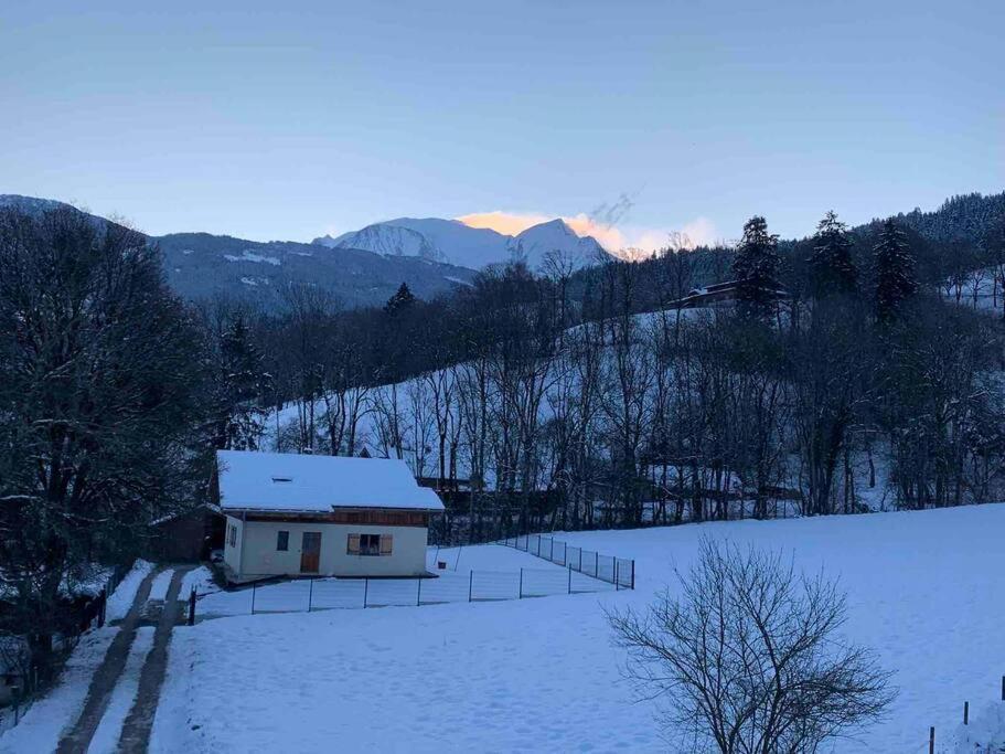 Duplex 3 Chambres Vue Mont-Blanc Domancy Buitenkant foto